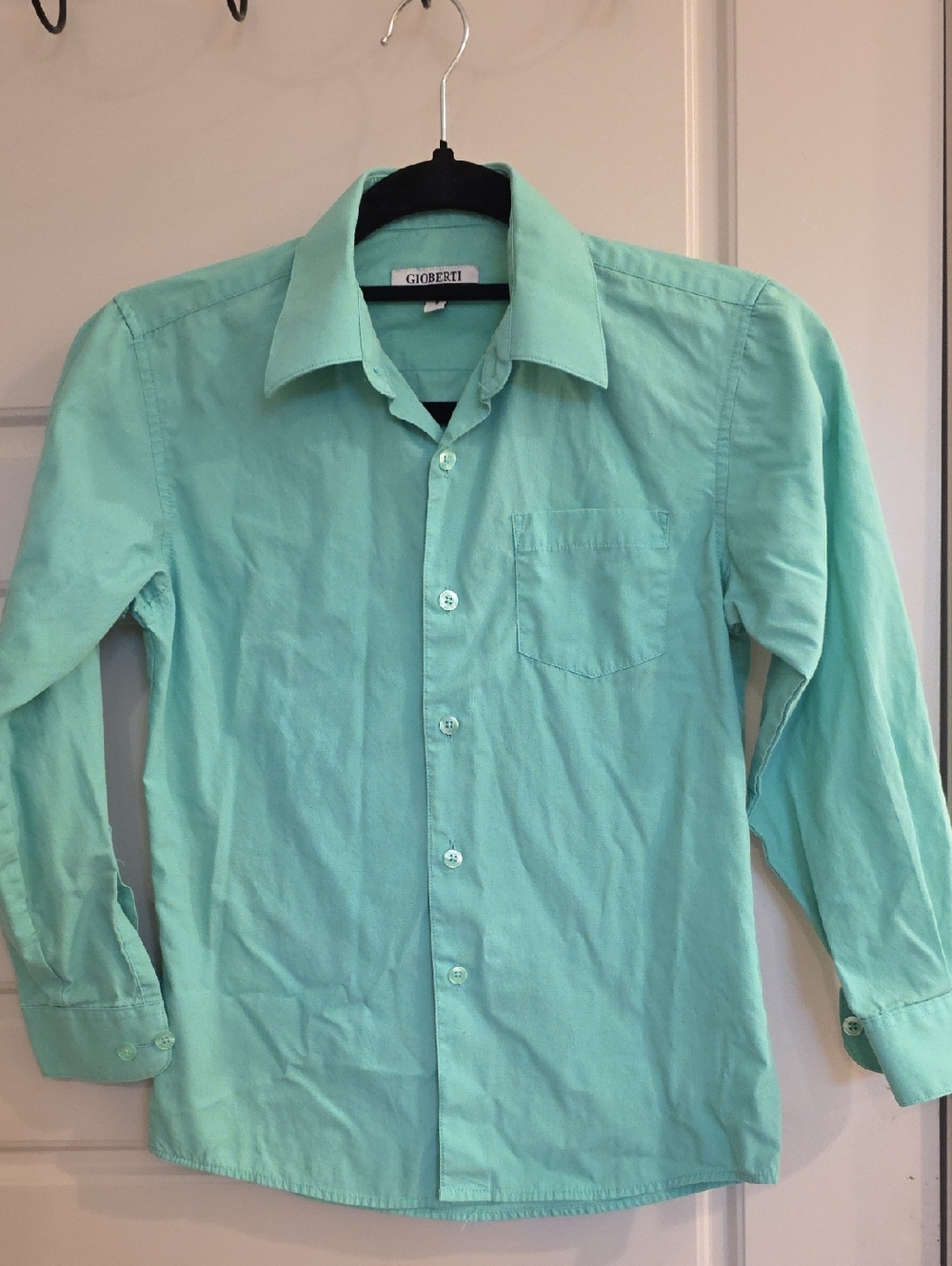 Men’s Mint Green Button-Up Shirt
